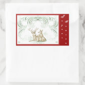 Weihnachtshändler Rechteckiger Aufkleber (Tasche)