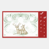 Weihnachtshändler Rechteckiger Aufkleber (Vorderseite)