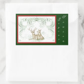 Weihnachtshändler Rechteckiger Aufkleber (Tasche)