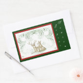 Weihnachtshändler Rechteckiger Aufkleber (Umschlag)