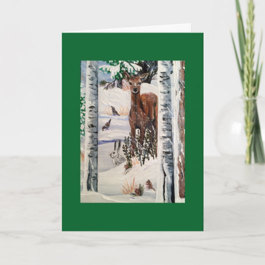 Weihnachtshändler und Freunde Feiertagskarte (Vorderseite)