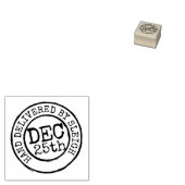 Weihnachtshandlieferung nach Schlittendatum Briefm Gummistempel (Stempel)