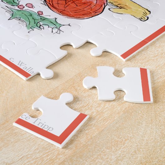 Weihnachtshandschuhe, die Mäusepuzzlespiel Puzzle (Seite)