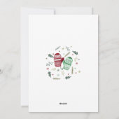 Weihnachtshandschuhe - Weihnachtskarte Feiertagskarte (Rückseite)