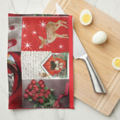 Weihnachtshandtuch geschirrtuch (Viertel Falte)