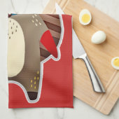 Weihnachtshandtuch Geschirrtuch (Viertel Falte)