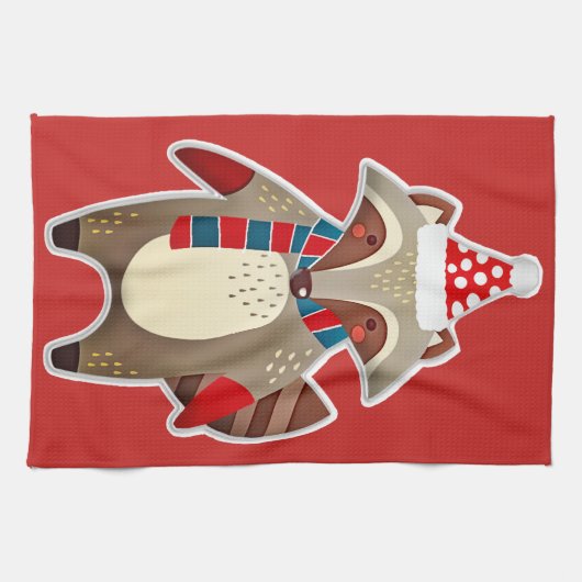 Weihnachtshandtuch Geschirrtuch (Horizontal)