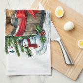 Weihnachtshandtuch Geschirrtuch (Viertel Falte)