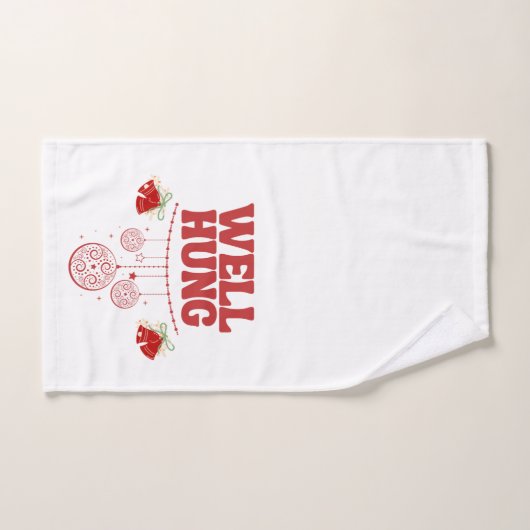 Weihnachtshandtuch - Hung Red Handtuch (Handtuch)