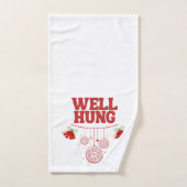 Weihnachtshandtuch - Hung Red Handtuch (Handtuch)