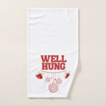 Weihnachtshandtuch - Hung Red