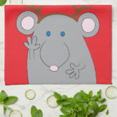 Weihnachtshandtuch "Merry Christmouse" Handtuch (Gefaltet)
