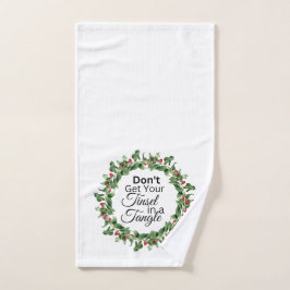 Weihnachtshandtuch - Tinsel-Wrack Handtuch