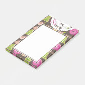 Weihnachtshandwasser-gefärbte Donut Erstgeschäft Post-it Klebezettel (angewinkelt)