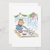 Weihnachtshandwerk Einladung (Vorne/Hinten)