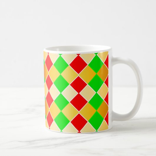Weihnachtsharlekin Kaffeetasse (Rechts)