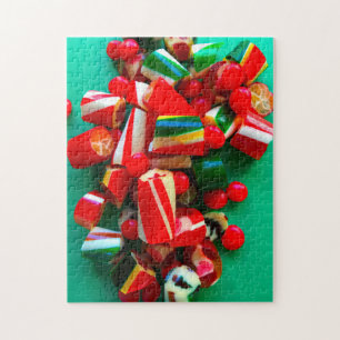 Weihnachtsharte Bonbons Puzzle