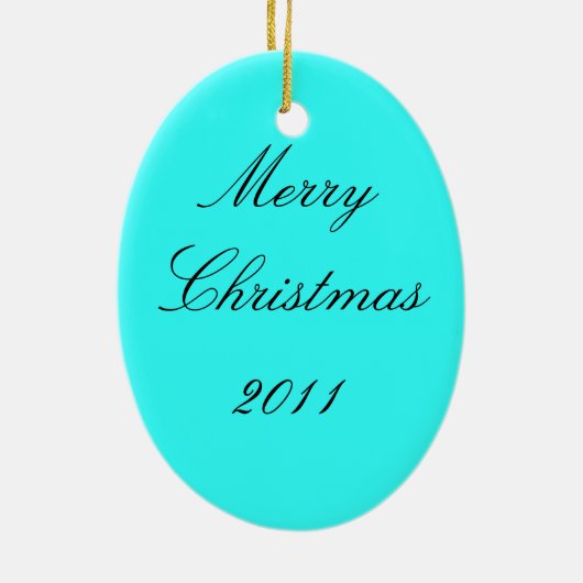 Weihnachtshäschen-Verzierung Keramik Ornament (Hinten)