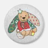 Weihnachtshase Magnet (Vorne)