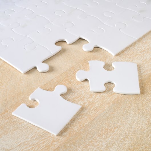 Weihnachtshasen in einer Weihnachtsmannmütze Puzzle (Seite)