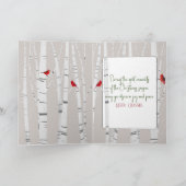 Weihnachtshasen in Schneeflocken Karte (Innenseite)