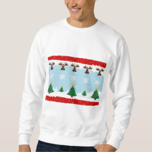 Weihnachtshässliche Strickjacke 2 Sweatshirt
