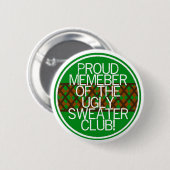 Weihnachtshässliche Strickjacke Geschenke Button (Vorne & Hinten)