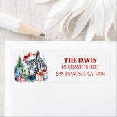 WeihnachtsHat Festive Zebra (Insitu)