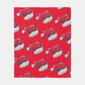 WeihnachtsHat Fleecedecke (Vorderseite)