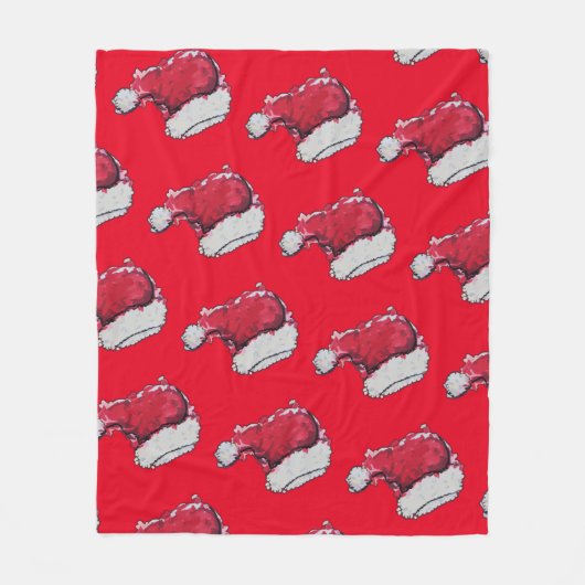 WeihnachtsHat Fleecedecke (Vorderseite)