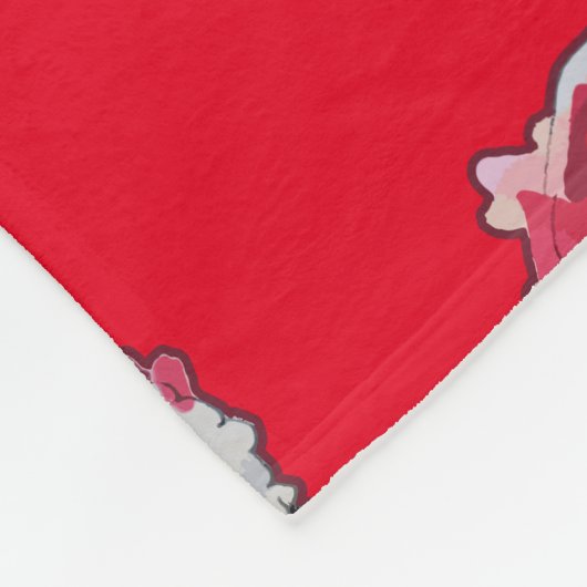 WeihnachtsHat Fleecedecke (Ecke)