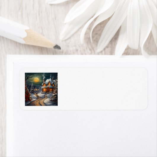 Weihnachtshaus-Adresszeichen (Insitu)