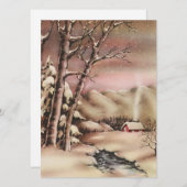 Weihnachtshaus Feiertagskarte (Vorne/Hinten)