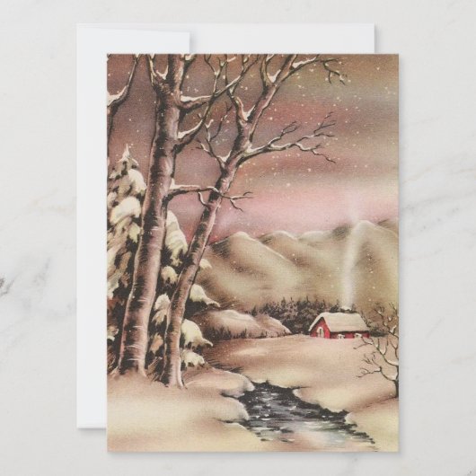 Weihnachtshaus Feiertagskarte (Vorderseite)