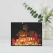 Weihnachtshaus Feiertagspostkarte (Stehend Vorderseite)