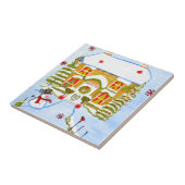 Weihnachtshaus Fliese (Seite)