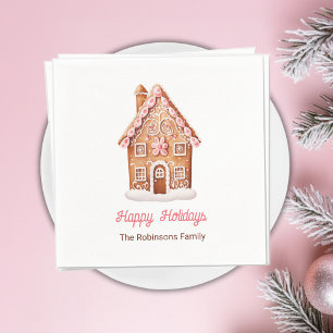 Weihnachtshaus Frohe Weihnachten Christmas Serviette