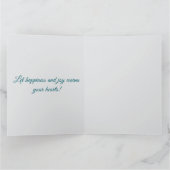 Weihnachtshaus. Frohe Weihnachten! Weihnachtskarte Karte (Innenseite)