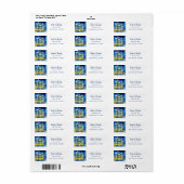 Weihnachtshaus für einen schneebedeckten Nachturla (Vorne)