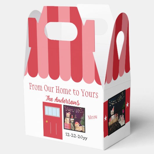 Weihnachtshaus Gastgeschenk Geschenkschachtel (Geöffnet)