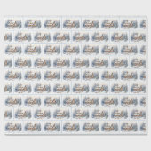 Weihnachtshaus Geschenkpapier (Flach)