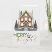 Weihnachtshaus Karte (Vorderseite)