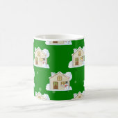 Weihnachtshaus Muster Kaffeetasse (Mittel)