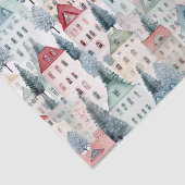 Weihnachtshaus Nahtloses Muster Seidenpapier (Ausschnitt)