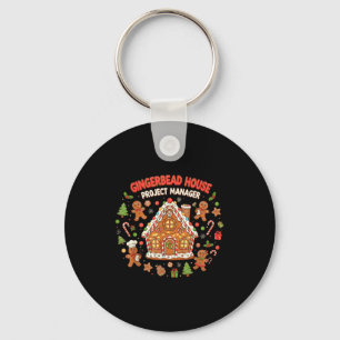 Weihnachtshaus-Projektmanager-Kekse-Backen Fu Schlüsselanhänger
