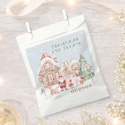 Weihnachtshaus Santa Elf's Tree Favor Tasche Geschenktütchen (Ausgeschnitten)