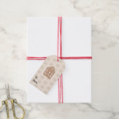 Weihnachtshaus-Schneeflocken-Muster Geschenkanhänger (Mit Garn)