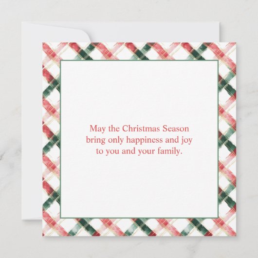 Weihnachtshaus Snow Santa Party Einladung (Rückseite)