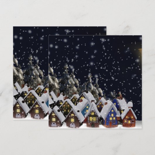 Weihnachtshäuser (Vorne/Hinten)