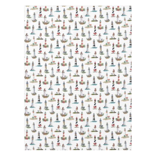 Weihnachtshäuser an der Küste Tischdecke (Vorderseite)